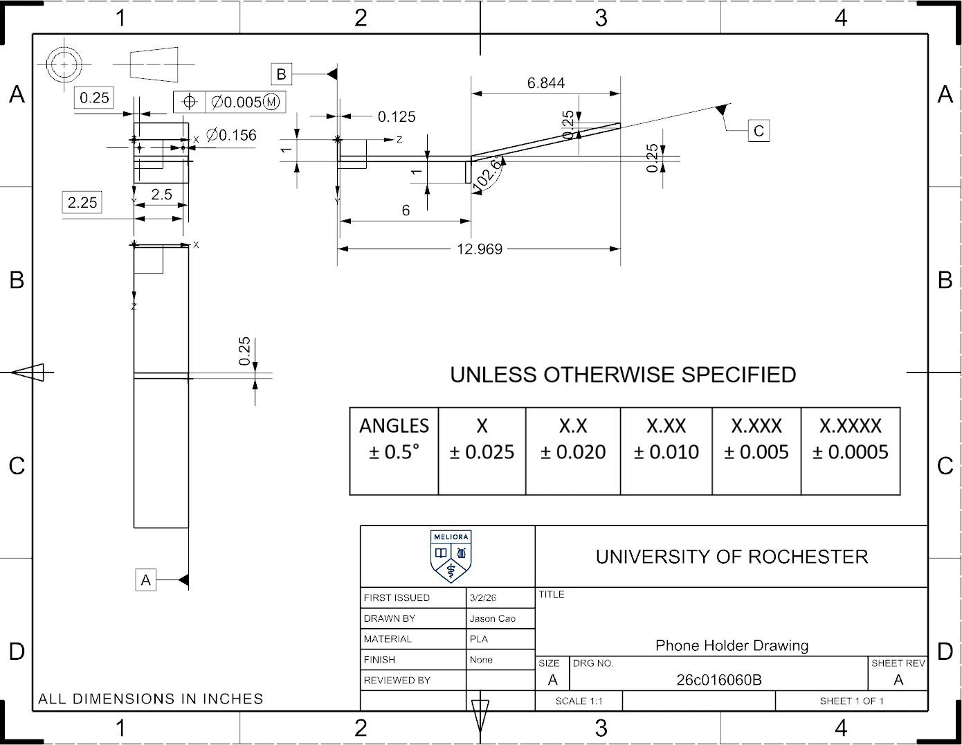 An individually authored component drawing.